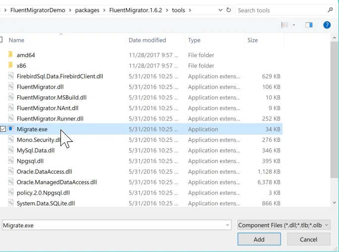 FluentMigrator-Migrate