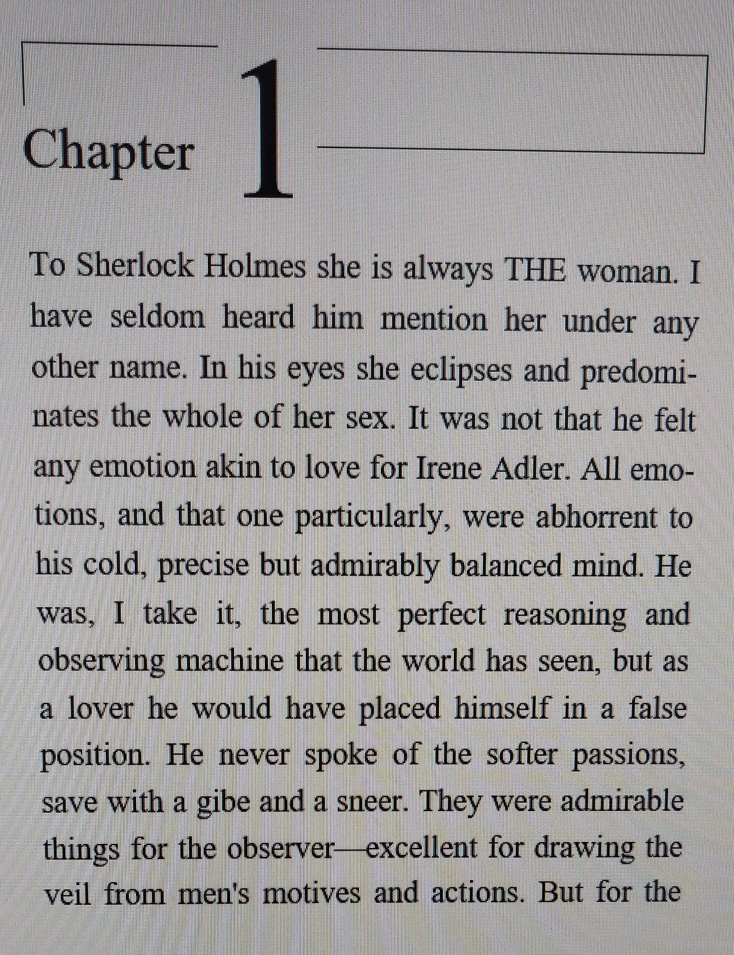 Image of Sherlock Holmes book page