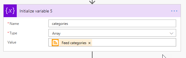 Set a new variable