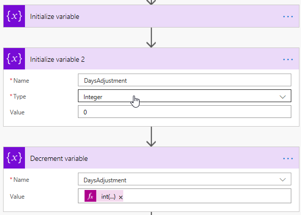 Flow Negative Value