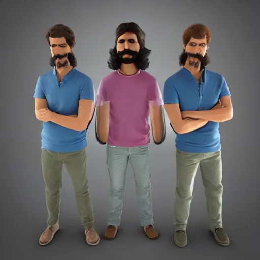 AI image of really weird humans