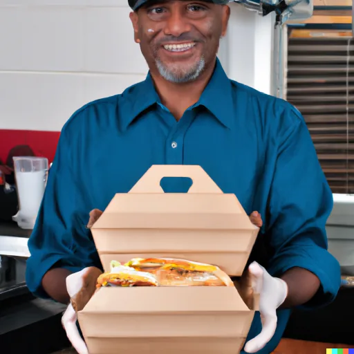 DALL-E generated image of fast-food-worker