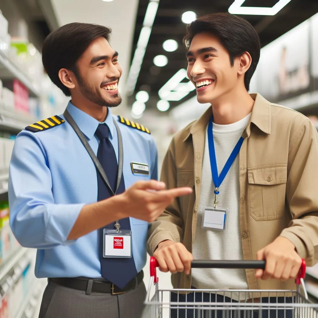 Microsoft Designer image of retail-worker-helping-a-customer