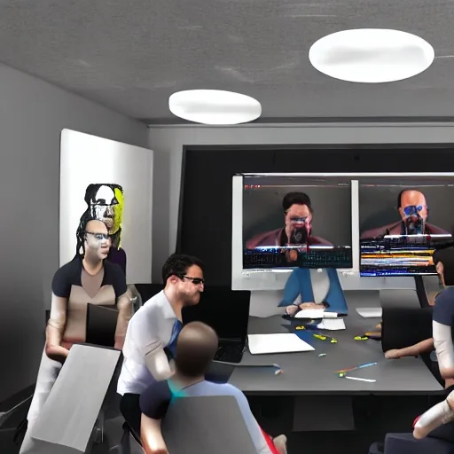 AI image of really weird humans