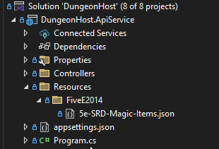 Folder for storing JSON files in ApiService